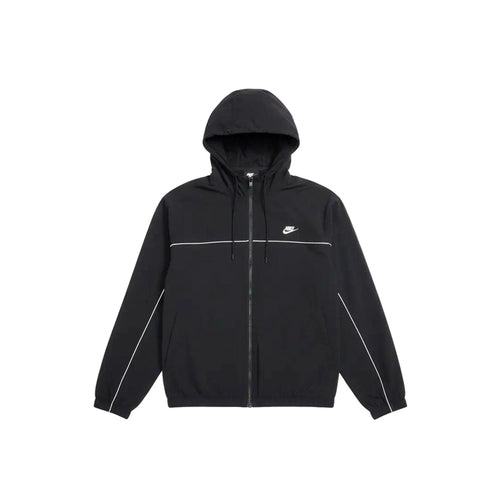 Nike Club Hooded Jacket 'Black / White'